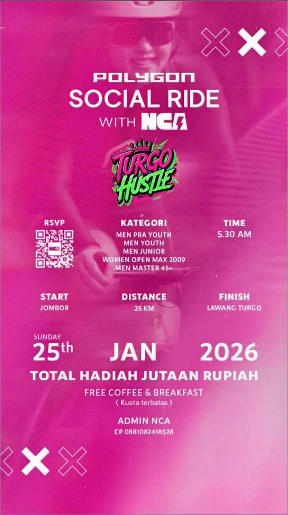Event Sepeda Jogja - TURGO HUSTLE BY NCA SERIES 1 - 25 JANUARY 2026