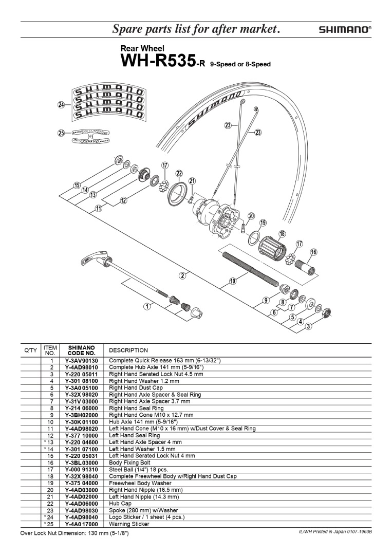 Spare Part Wheelset Shimano R535 - Berapa harga wheelset shimano R535