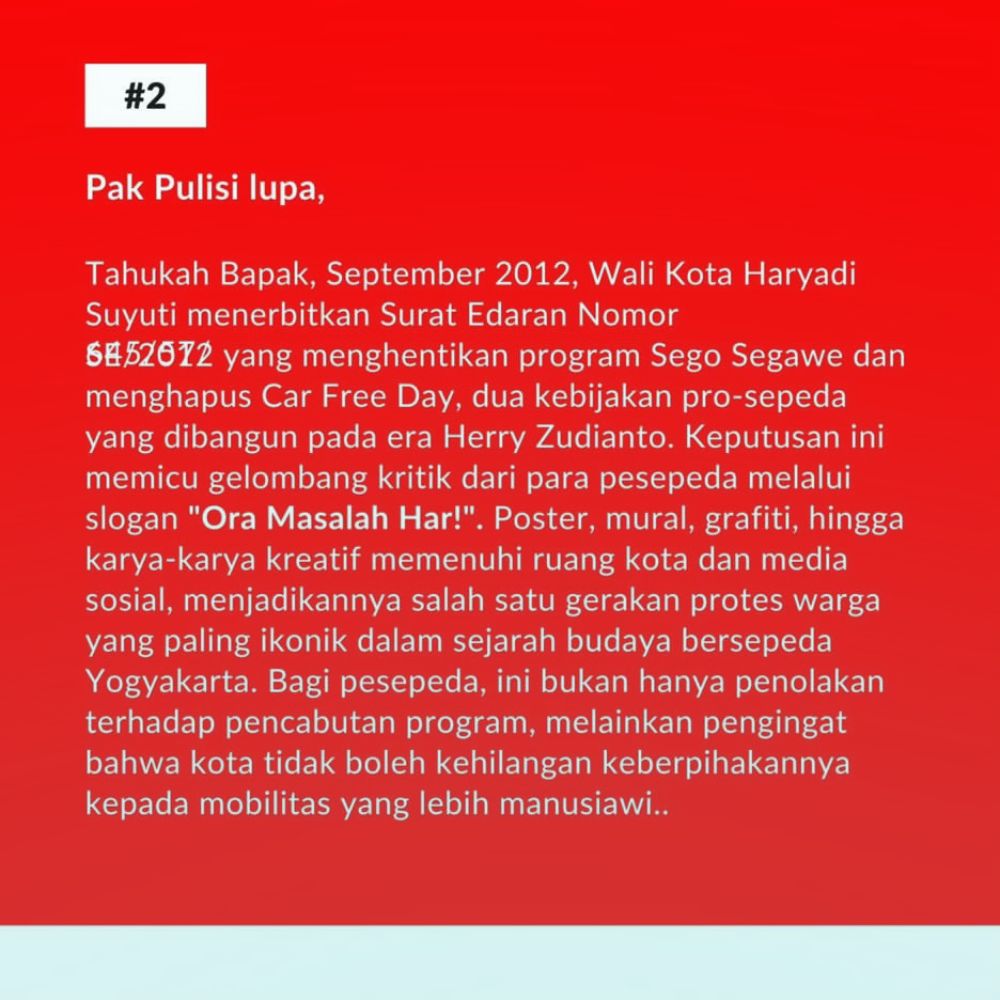 Poster JLFR 2 - Selalu Bersepeda