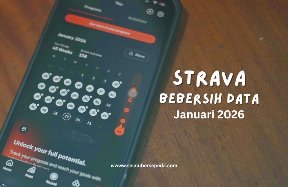 Selalu Bersepeda - STRAVA hapus data aktivitas sepeda listrik